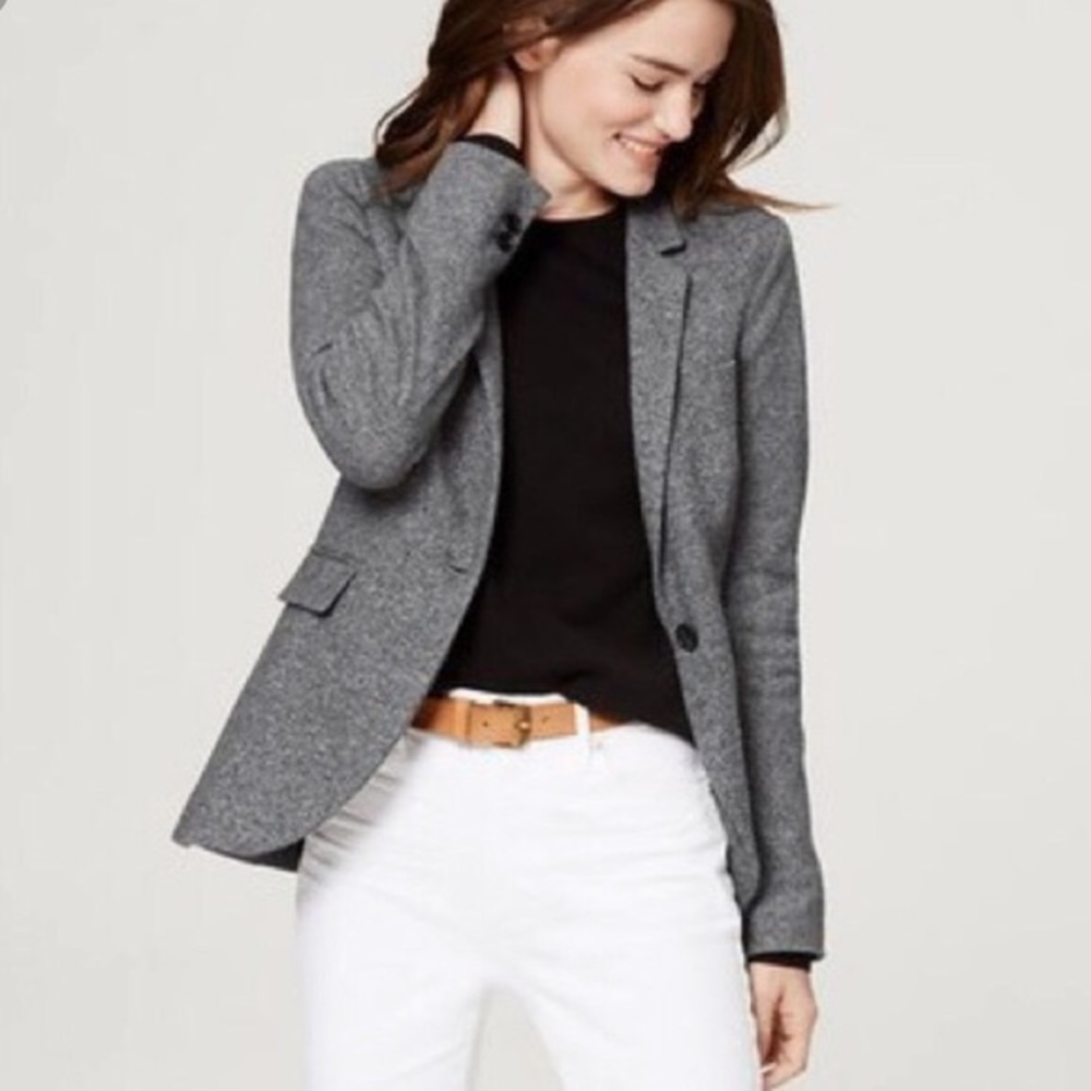 LOFT soft grey blazer